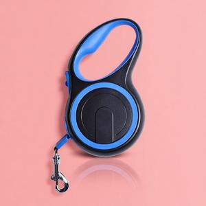 Correa Retráctil para Perro de 5m, Azul y Negro, Diseño Sólido de Doble Tono, Liberación Rápida, Diseño Duradero para Perros de 50kg, Venta al Por Mayor, OEM, ODM - Product Image 1