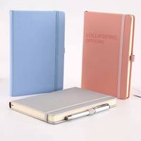 Libretas Personalizadas al por Mayor con Logotipo, A5, con Correa Elástica, Portaplumas, de Cuero PU, Tapa Dura, con Logotipo