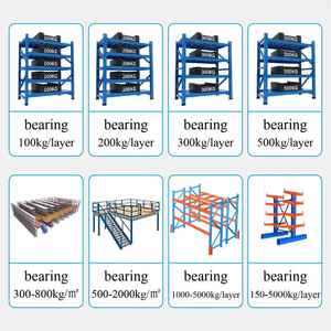 Estantería Metálica Apilable de Alta Resistencia, Capacidad Ajustable de 1000KG-2000KG, Construcción de Hierro para Almacenamiento - Product Image 4