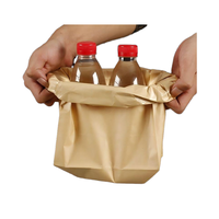 Personnalisé épaissi 178*105*340mm papier Kraft boîte à fond carré pop-corn résistant à l'huile pain à emporter emballage alimentaire pour la cuisson cuisine