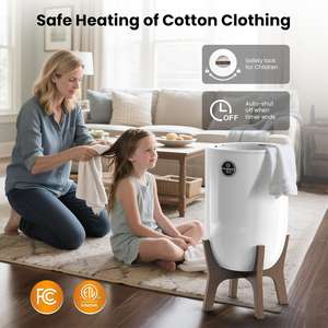 Calentador de Toallas de 20L con Aspecto de <span class=keywords><strong>Madera</strong></span>, Calentamiento Rápido de Grado Comercial para Salón, Spa y Barbería - Product Image 1