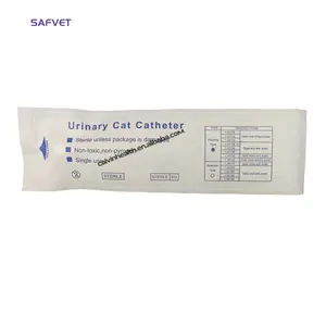 Cateter urinário do gato tom com furos laterais estéril