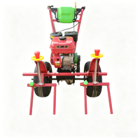 Semoir à essence 6 CV à 2 rangs avec fertiliseur pour la plantation du maïs et des arachides