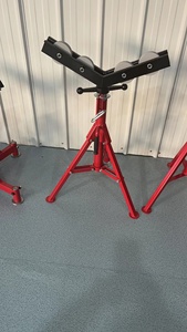 1107R <b>Folding</b> Roller-head Pipe Vise Pipe Stand to Support Pipes 36 Inches Max. - Product Image 2