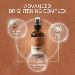 Brume pour le visage à l'alpha-arbutine portable, brume éclaircissante instantanée pour la peau avec extrait de perle - Product Image 3
