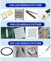 Module LED UV Nocai 60 à flux radiant élevé 30-40mW UVB à bande étroite en aluminium 290-345nm 308nm 60 12 pour usage médical 5-7V 200mA