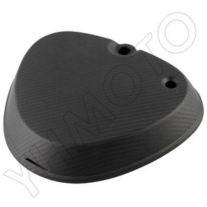 For Simson S50 S51 Motorcycle Parts 100% Carbon Fiber Eckige Seitendeckel <b>Square</b> Side Cover Tank <b>Batterie</b> Guard Cover - Matte - Product Image 3