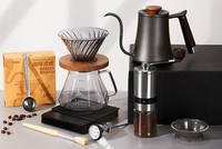 Ensemble cadeau d'affaires haut de gamme de 6 pièces pour le café infusé à la main, comprenant des accessoires pour le café, le thé et l'espresso, ensemble de machine à café fonctionnel