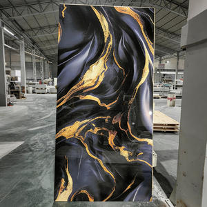 Lámina de PVC de Alto Brillo con Aspecto de Mármol, 1220x2440mm, Panel de Pared con Protección UV para Decoración de Interiores, Estilo <span class=keywords><strong>Español</strong></span> - Product Image 1