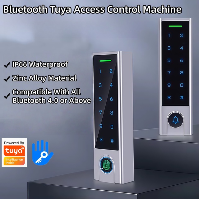 Tuya TTLock Smart Access Control System Zinc Alloy Cloud Wi-Fi Fingerprint Password Card Key App Control Electronic Door Lock