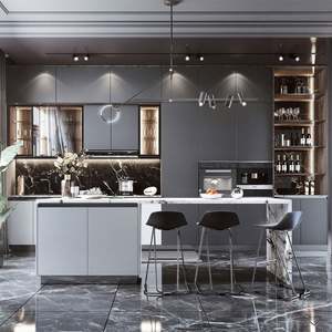 Armoire multifonctionnelle, fabrication sur mesure à Guangzhou, meubles en bois, laque blanche, armoires de cuisine - Product Image 5