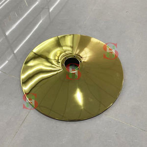 อะไหล่เก้าอี้ตัดผมขายส่ง 550/520 ฐานสแตนเลสสีทอง/สีเงิน อุปกรณ์เสริมดีไซน์ทันสมัยสำหรับร้านทำผม - Product Image 2