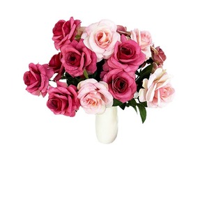 Anna 7 Têtes de Roses Artificielles en Soie pour Décorations de Mariage, Bouquet à Main, Fleurs Artisanales pour la Saint-Valentin - Product Image 5