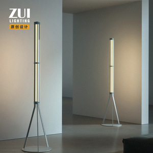 ZUI Lighting Floor Lamp <b>LED</b> Touch Control Triangular Base Home Living Room <b>Corner</b> <b>Light</b> Minimalist Design - Product Image 1