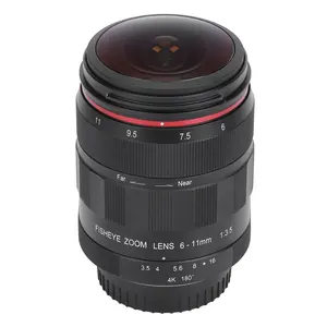 Meike 6-11 мм F3.5 APS-C Асферические поверхности смесь многослойное покрытие пленка ручной зум-объектив с рыбий глаз для цифровых фотоаппаратов с защитой от краж EF крепление