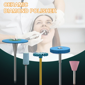 ชุดขัดเงาสำหรับงานทันตกรรม GUSROM แบบไฟฟ้า สำหรับโลหะ พลาสติก เหล็ก กล่องเพชร หินเพชร บล็อกเซอร์โคเนีย เซรามิก หัวขัด ความเร็วดี - Product Image 3
