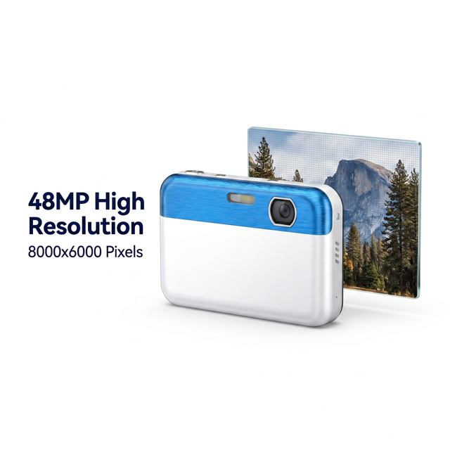 Portable Photo Camera 48MP 16X Zoom IPS Display Handheld Camera for Kids Gift Outdoor Shooting Photo Camera