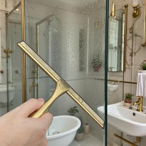 Prezzo di fabbrica raschietto per <span class=keywords><strong>doccia</strong></span> in acciaio inossidabile tergicristallo per <span class=keywords><strong>vetro</strong></span> raschietto portatile in oro spazzola per la pulizia tergipavimento - Product Image 3