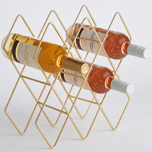 High-Density Floor-Standing <b>Metal</b> Wine Rack - Heavy-Gauge Steel Commercial Bottle Storage <b>Grid</b>-B2B Wholesale Supply - Product Image 1