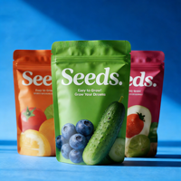 Sachet Doypack Personnalisé en Aluminium Imprimé pour Emballage Agricole de Légumes, Maïs, Graines de Fruits et Graines de Tomates