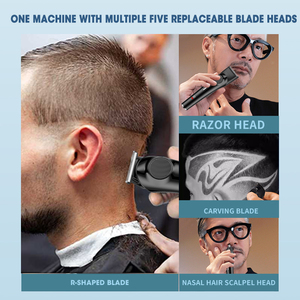 Resuxi 904 cơ thể tóc tông đơ da cũng tông đơ <span class=keywords><strong>10</strong></span> trong 1 chải chuốt Kit cơ thể tông đơ có thể sạc lại phù hợp cho nam giới - Product Image 2