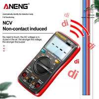 Multimètre numérique True RMS ANENG AN8009, 9999 affichages, sélection automatique de la plage, testeur de tension et de courant AC/DC NCV avec rétroéclairage