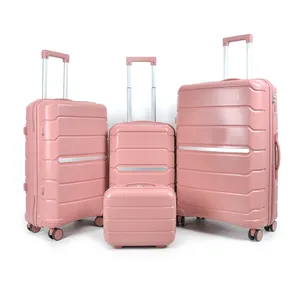 KZNGS fábrica al por mayor PP bolsa de viaje 14 20 24 28 pulgadas equipaje conjunto Spinner PP equipaje de viaje