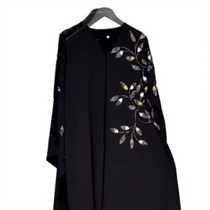 Islamic Elegant Modest Women's Traditional Muslim Clothing Premium Fancy Abaya Style Dubai-Accessory Included - Product Image 1