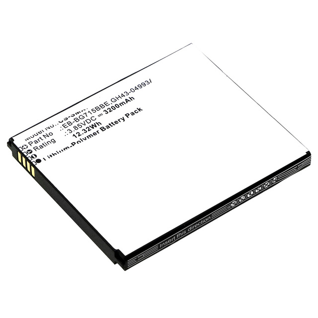 3.85V SmartPhone Li-Polymer Battery for Samsung EB-BG715BBE GH43-04993A Galaxy Xcover Pro SM-G715 SM-G715FN/DS