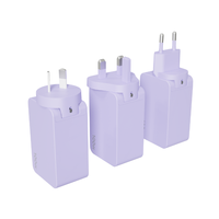 Adaptateur secteur USB C GaN 100W PD avec prise interchangeable US UK AU, chargeur unique pour téléphone Android Samsung