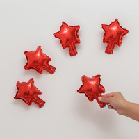 2021 vente chaude 5 pouces forme de couleur pure ballon gonflable en aluminium 4d