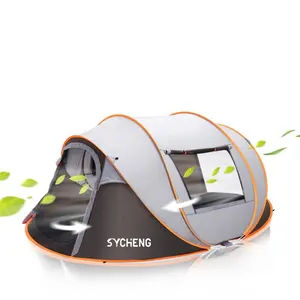 High Quality Big Size Large Automatic Waterproof Portable Foldable Pop Up Tents Camping Family camping tent 6 people