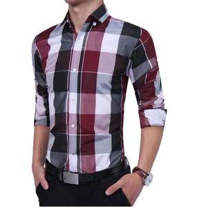 החדש אופנתי רזה סגנון מתאים רזה שרוול ארוך שמלה עסקית שרוול גדול לגבר - Product Image 2