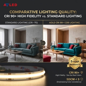 ที่ยึดแถบไฟ LED แบบยืดหยุ่น COB ความหนาแน่นสูง DC24V ป้องกันน้ำ IP67 สำหรับไฟแบ็คไลท์ทีวี จากผู้ผลิตโดยตรง - Product Image 4