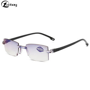 Lunettes de lecture <span class=keywords><strong>invisibles</strong></span> anti-bleu sans bords, lunettes à double usage pour enfants - Product Image 1