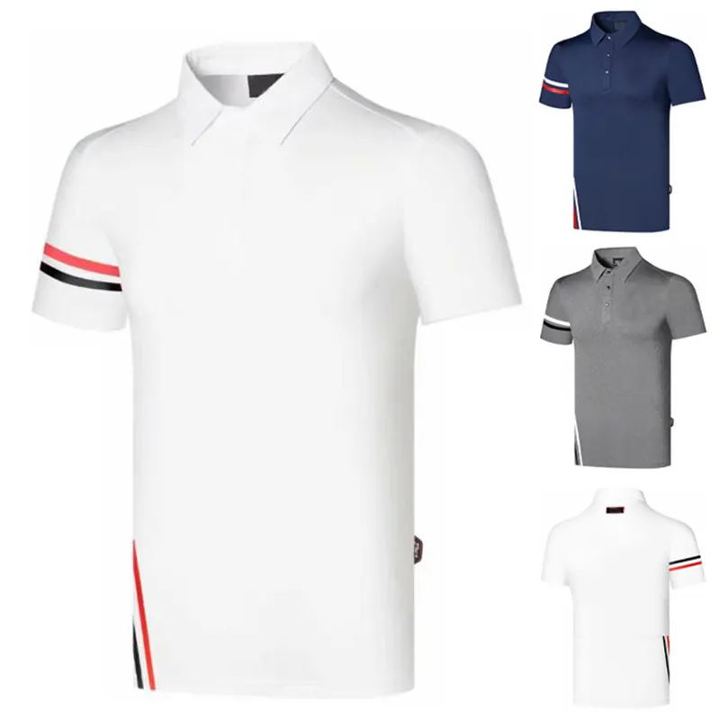Golf Lapel men's breathable men's summer clothing golf short sleeve Sports Top T-shirt casual quick drying jerseys