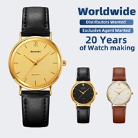 Nouvelle montre-bracelet décontractée pour femmes SKMEI 2568, mince, avec cadran texturé rond simple, étanche 30M, bracelet en cuir souple, montre tendance pour femmes