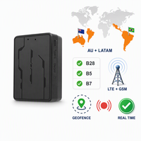 Localizador Compatible con Bandas 4G Australianas y Latinoamericanas B28 B5 B7 LTE GSM, Geocercas, Vibración, Rastreador GPS Inalámbrico en Tiempo Real