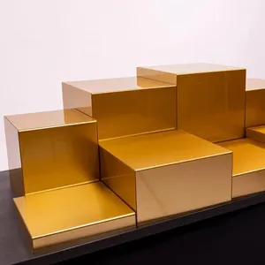 Alzatine Creative a <span class=keywords><strong>Basso</strong></span> Prezzo per Decorazione Tavolo da Dessert Espositore per Cibi Freddi Pausa Caffè Torte Snack Buffet in Acrilico a Cubo - Product Image 1