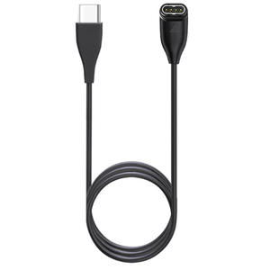 Para <span class=keywords><strong>Garmin</strong></span> Fenix 8 7 5X 6X 6S PRO Charger <span class=keywords><strong>Instinct</strong></span> 2S <span class=keywords><strong>Cable</strong></span> de carga USB tipo C 1M negro con blindaje trenzado y chaqueta de PVC - Product Image 4