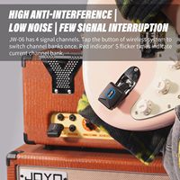 Nouveau système de guitare sans fil JOYO JW-06 récepteur émetteur de guitare sans fil 5.8GHz avec étui de charge