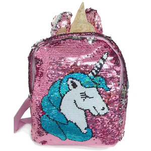 2020 più nuovo shiny glitter Carino Unicorn Zaino Sacchetti Sacchetto di Scuola del fumetto insieme per i bambini delle ragazze - Product Image 3