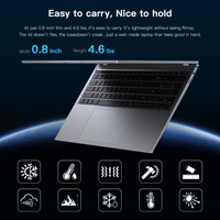 Ordinateur portable professionnel OEM personnalisé avec logo, écran 17,3 pouces, AMD Ryzen 5 PRO 6650U, 16 Go LPDDR5, SSD, Windows 11