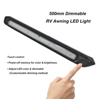 Lampe de porche extérieure pour camping-car 500 mm 12-28 V IP67, adaptée aux caravanes, aux camping-cars tout-terrain et aux yachts marins.