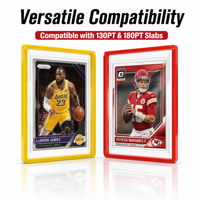 Protège-cartes à clipser 180PT, compatible archivage, JIN OU, étui rigide durable avec clip de verrouillage sécurisé