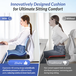 Cojín de Asiento Premium para Silla de Ruedas y Automóvil, con Gel Refrigerante, Espuma Viscoelástica Ortopédica, para Glúteos y Nalgas, OEM para Conductores de Camiones - Product Image 5