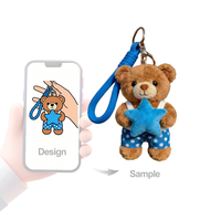 Ours en peluche personnalisé, jouets en peluche super doux, rembourrés en coton PP, tailles de 10 à 50 cm, détails brodés, fonction anti-stress