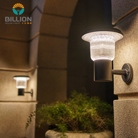 BILLION Lumière solaire LED murale de jardin étanche IP65 pour escaliers et aménagement paysager avec température de couleur 3000K/6000K et garantie de 2 ans