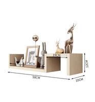 Étagère murale en bois en forme de U moderne et créative pour la décoration intérieure, décorations murales