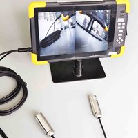 Monitor Split 4K 10 inci dengan dua kamera inspeksi laut dalam sumur air 5MP